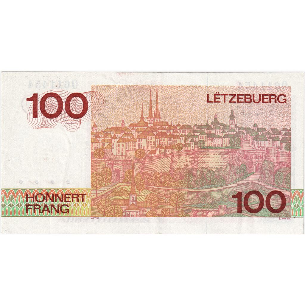 Lussemburgo, 100 Francs, BB+