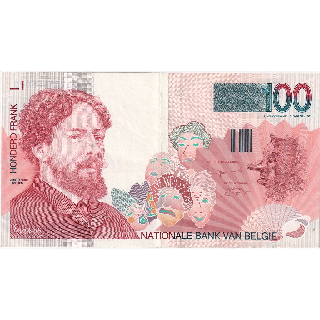 Belgium, 100 Francs, AU(50-53)