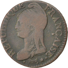 Coin, France, Dupré, 5 Centimes, 1796, Lille, VF(20-25), Bronze, KM:640.11