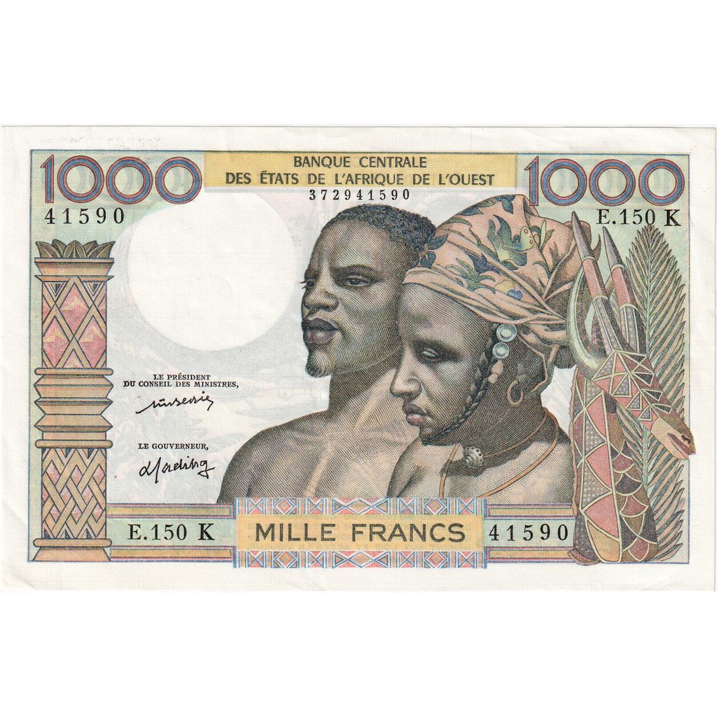 Estados da África Ocidental, 1000 Francs, UNC(63)