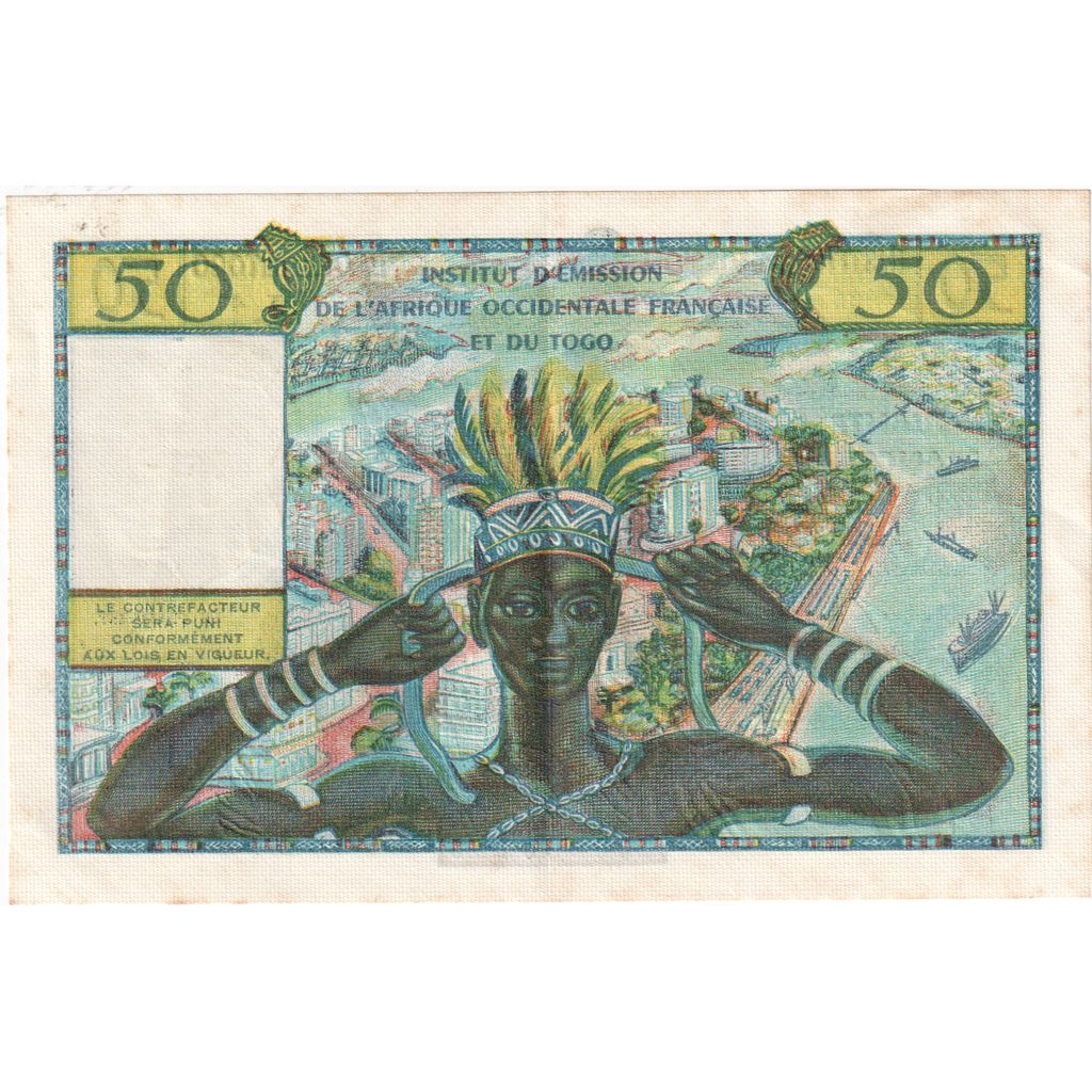 French West Africa, 50 Francs, AU(50-53)