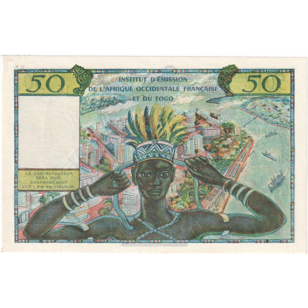 French West Africa, 50 Francs, UNC(65-70)