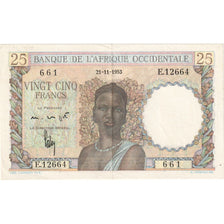 Afrique-Occidentale française, 25 Francs, 1953-11-21, SUP