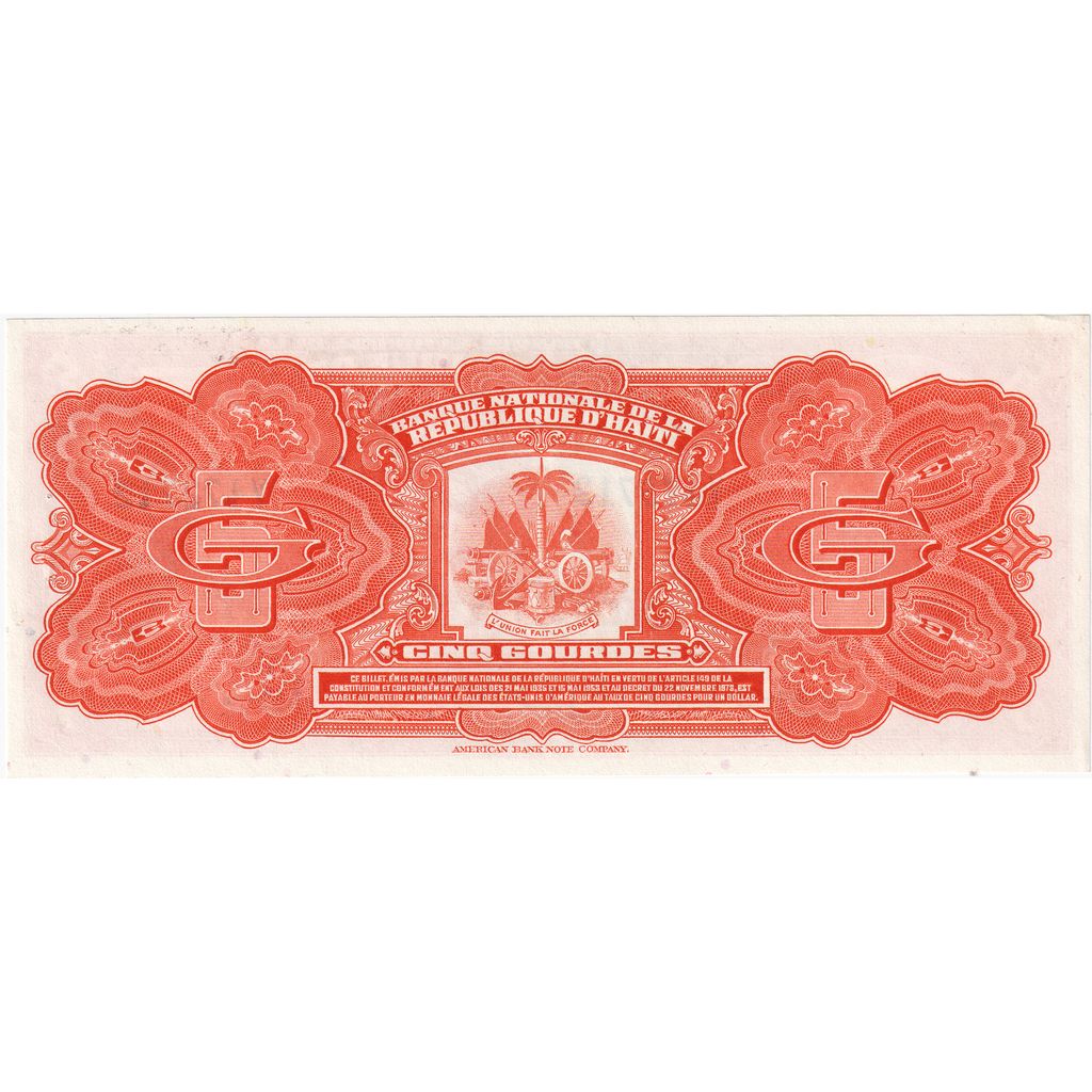 Haiti, 5 Gourdes, FDS