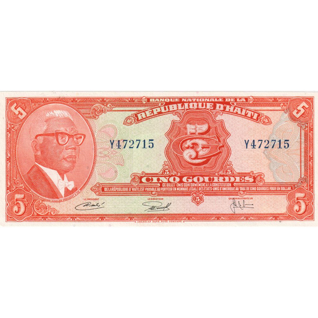 Haití, 5 Gourdes, UNC