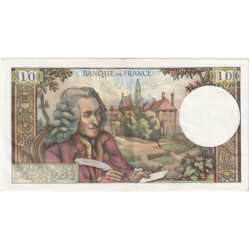 Francia, 10 Francs, Voltaire, 1972-06-01, N.778, MBC+