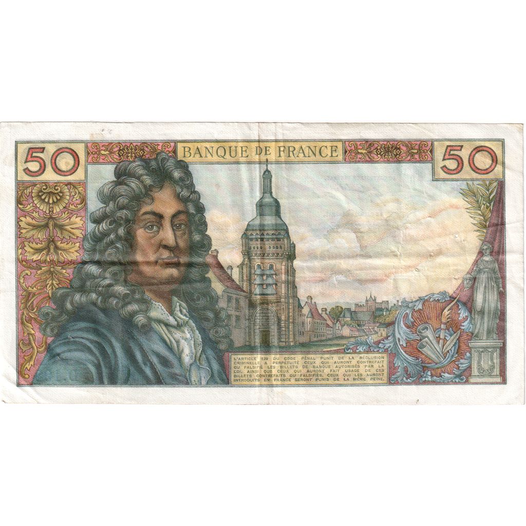 Francia, 50 Francs, Racine, 1972-08-10, D.198, BB