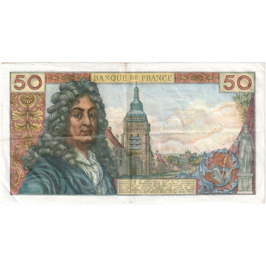 France, 50 Francs, Racine, 1973-01-04, R.221, EF(40-45)