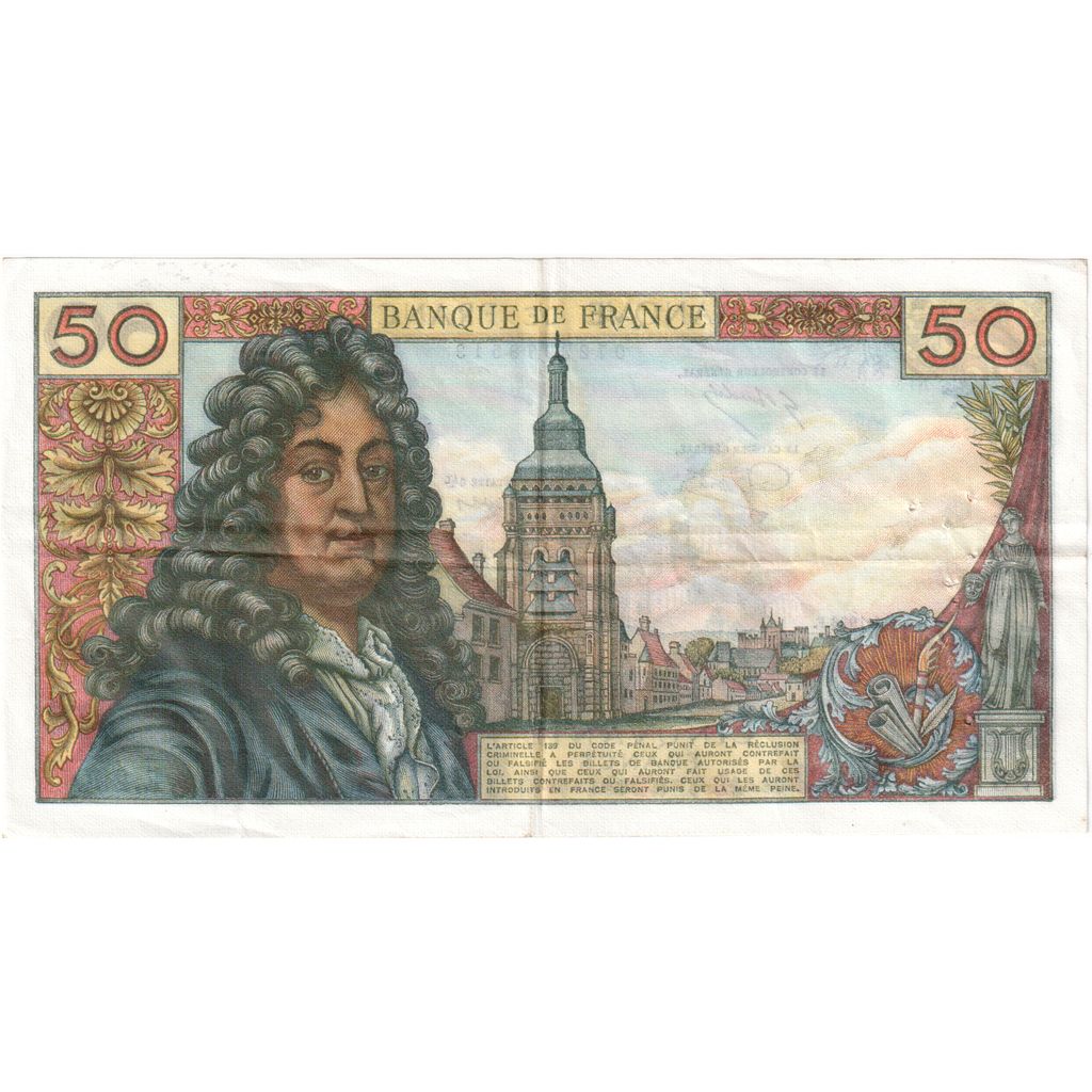 France, 50 Francs, Racine, 1976-01-02, E.290, EF(40-45)