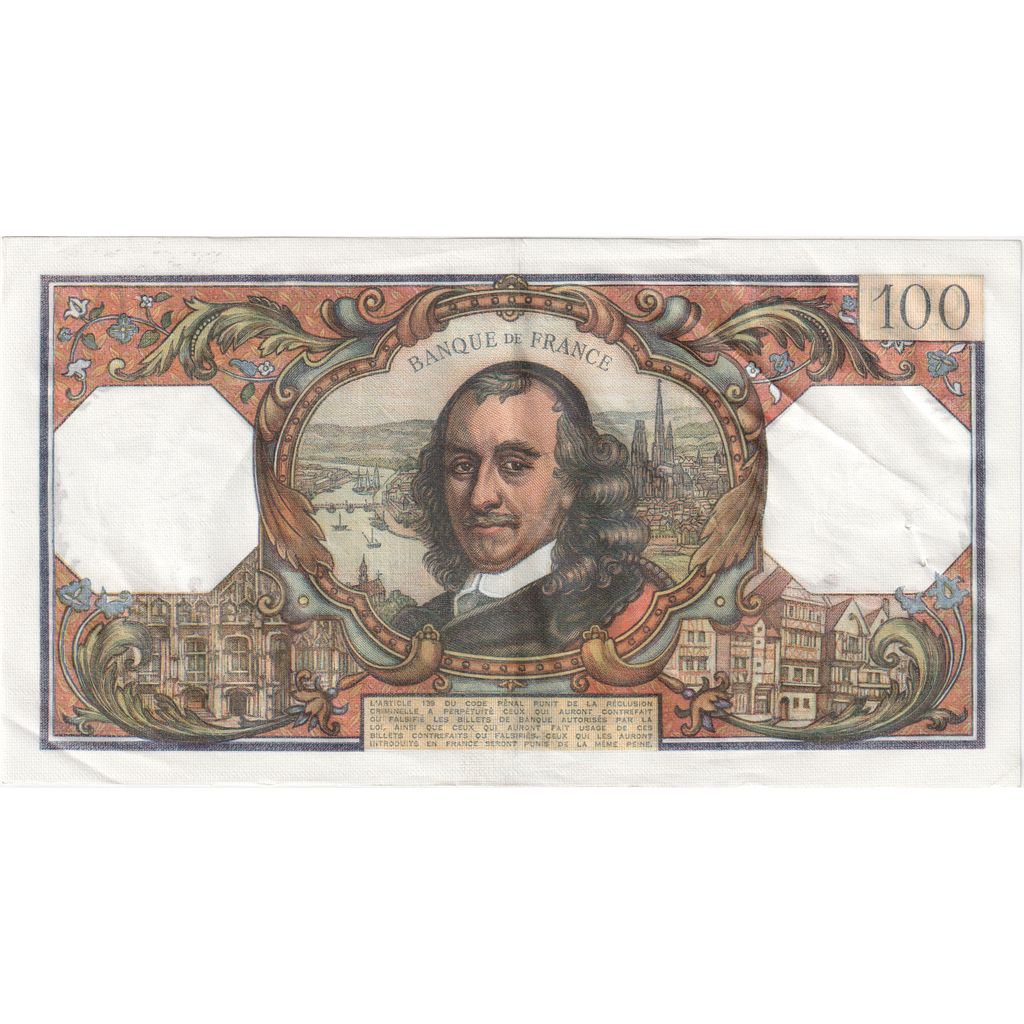 França, 100 Francs, Corneille, 1972-06-01, V.622, AU(55-58)
