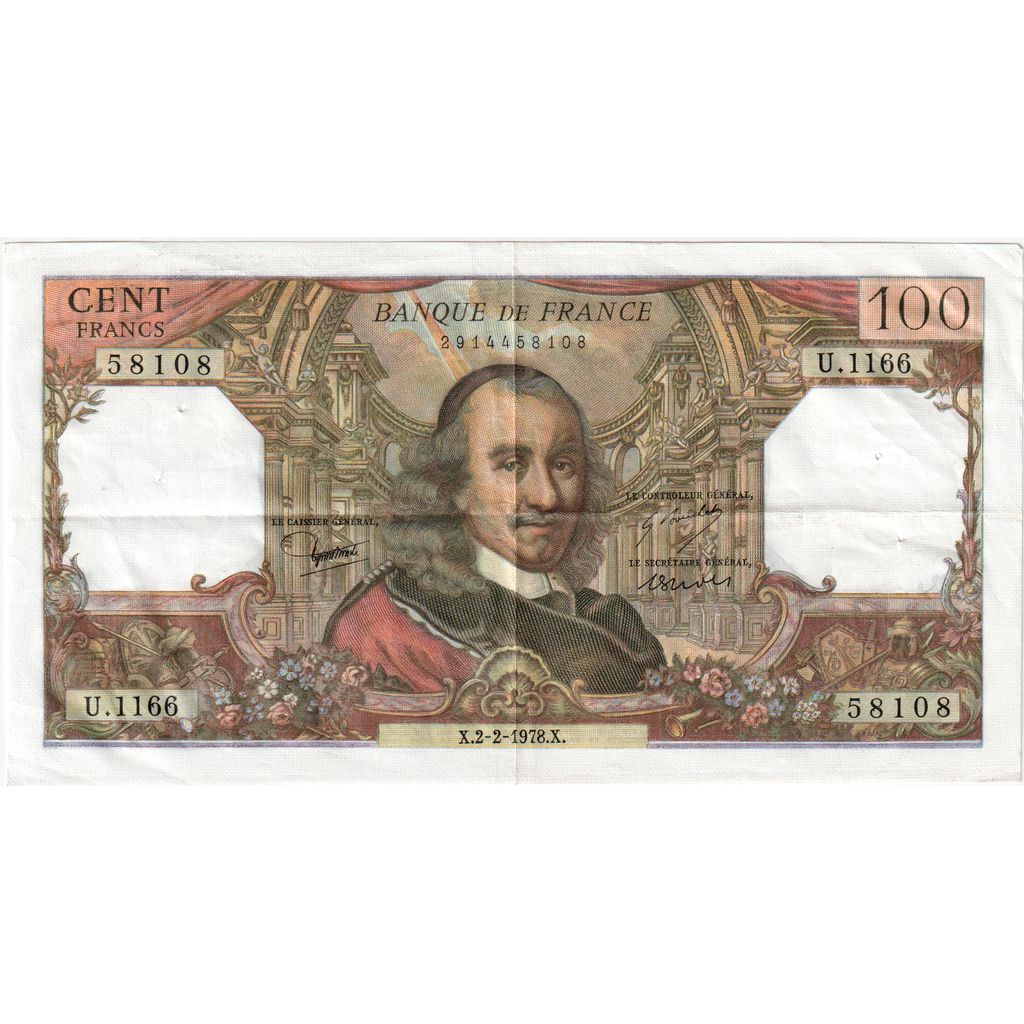 Frankrijk, 100 Francs, Corneille, 1978-02-02, U.1166, TTB