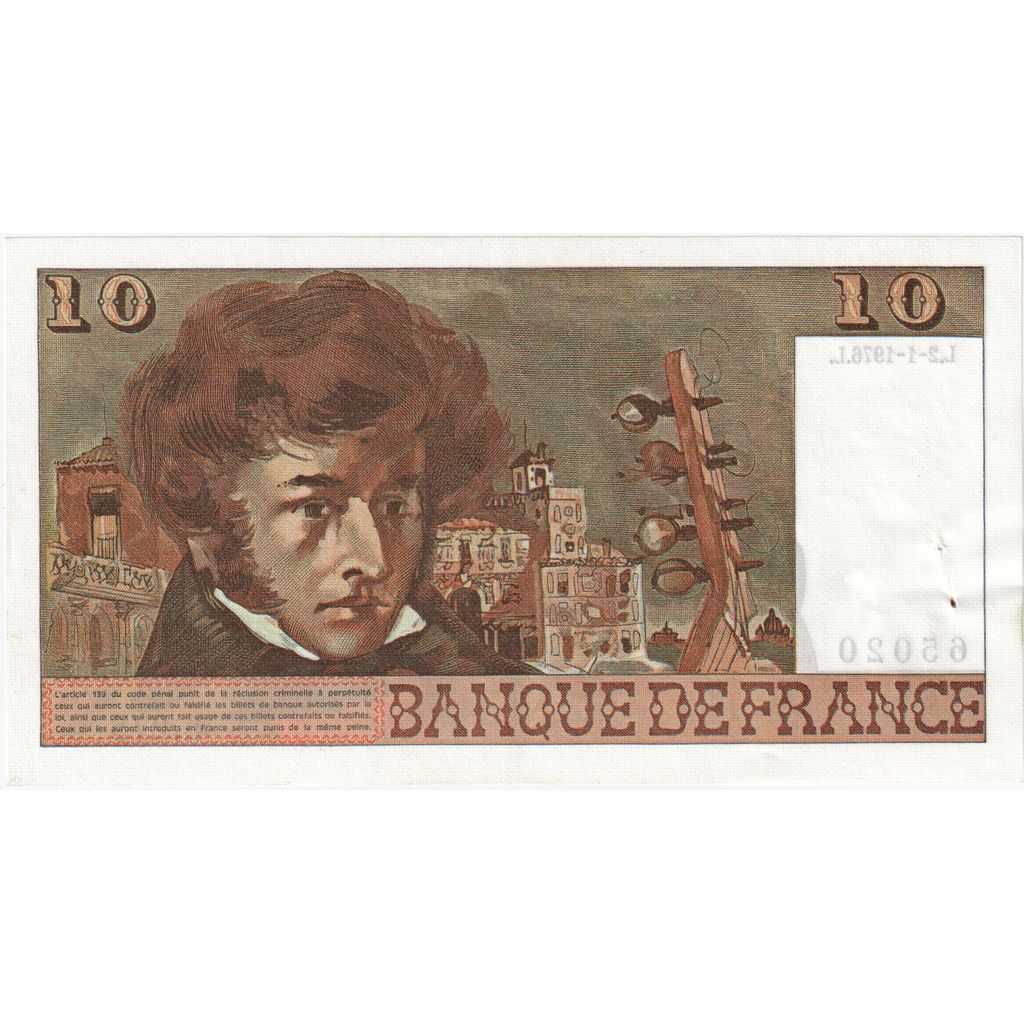 France, 10 Francs, Berlioz, 1976-01-02, L.275, SUP