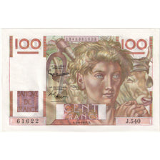 France, 100 Francs, Jeune Paysan, 1953-06-04, J.540, UNC(65-70)