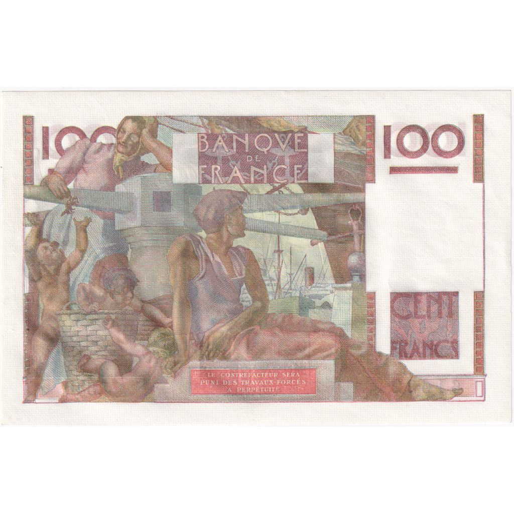 France, 100 Francs, Jeune Paysan, 1953-06-04, J.540, UNC(65-70)