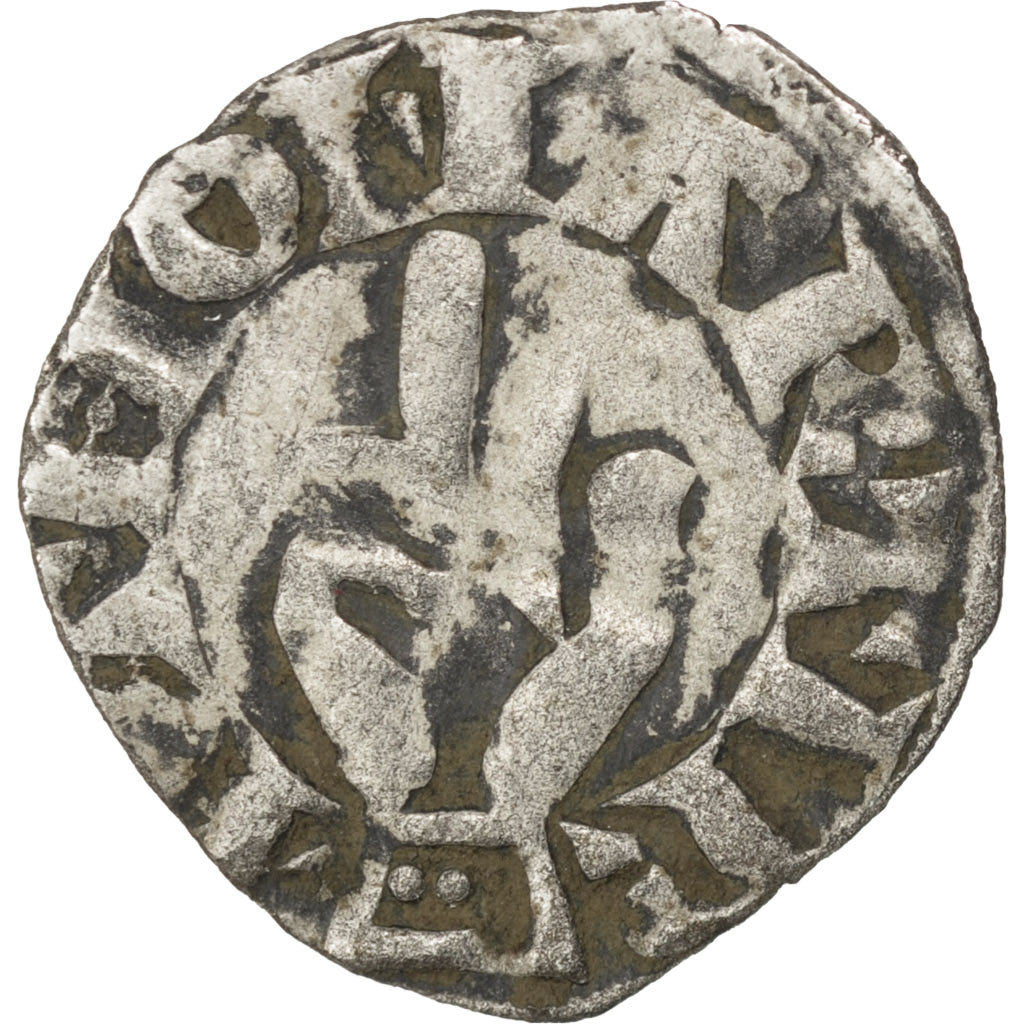 Coin, France, Denarius, Besançon, VF(30-35), Silver, Boudeau:1278