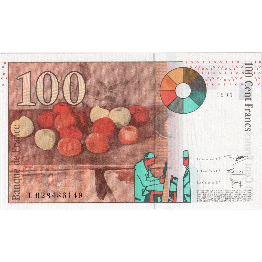 France, 100 Francs, Cézanne, l.028, NEUF