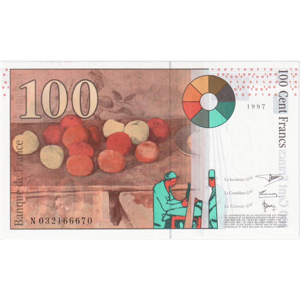 France, 100 Francs, Cézanne, N.032, NEUF