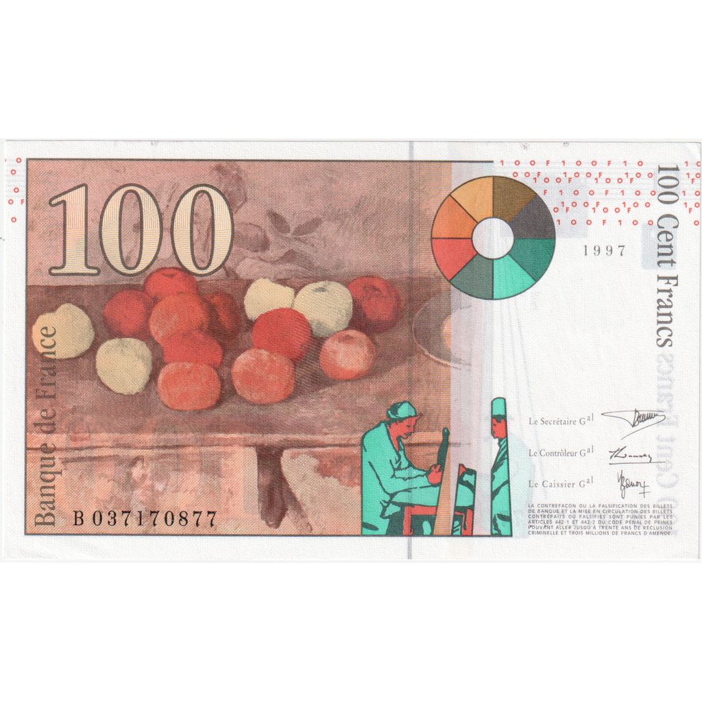 France, 100 Francs, Cézanne, B.037, NEUF