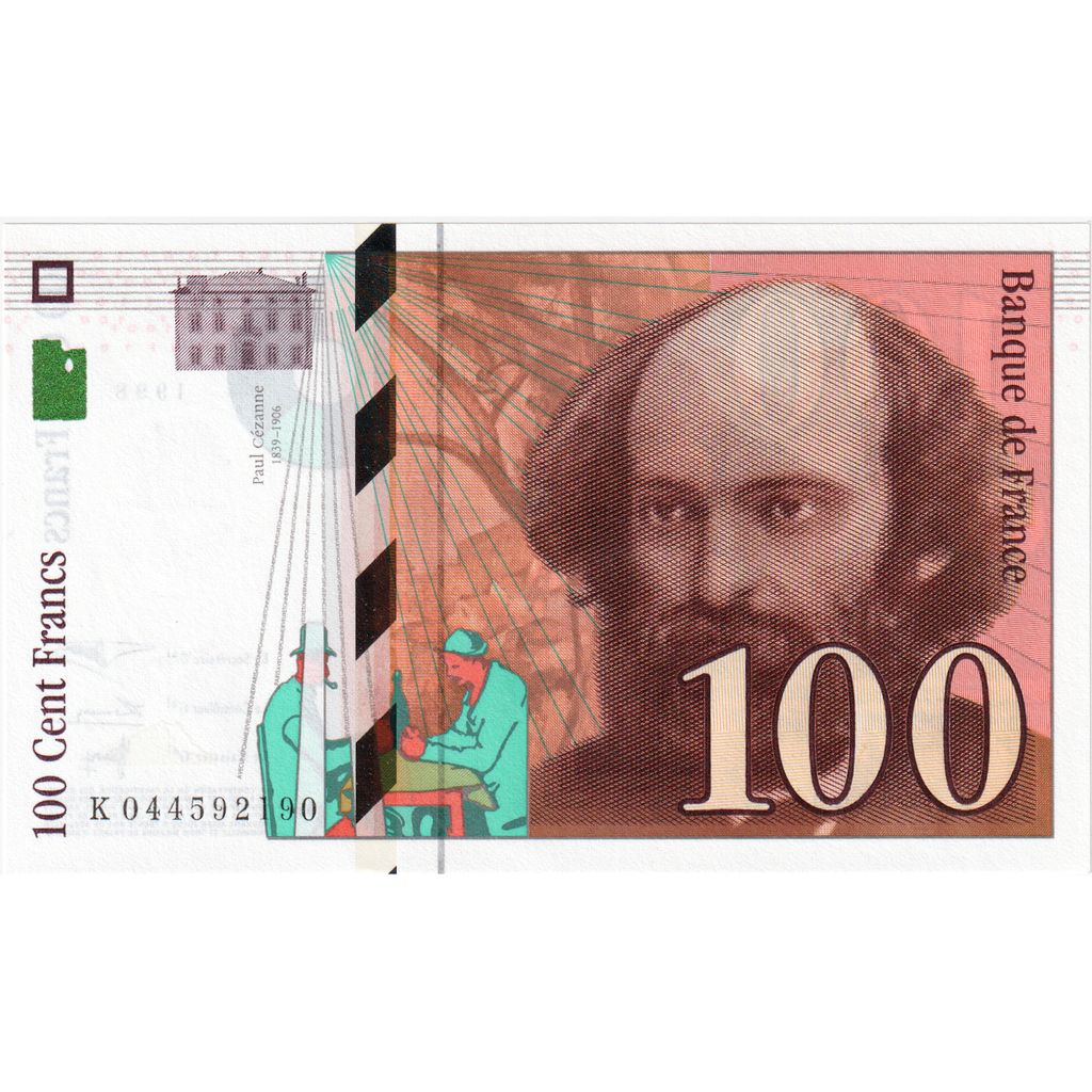 Frankrijk, 100 Francs, Cézanne, K.044, NIEUW