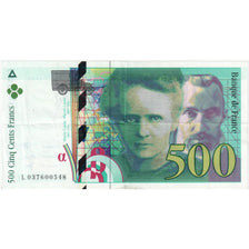France, 500 Francs, Pierre et Marie Curie, L.037, TTB