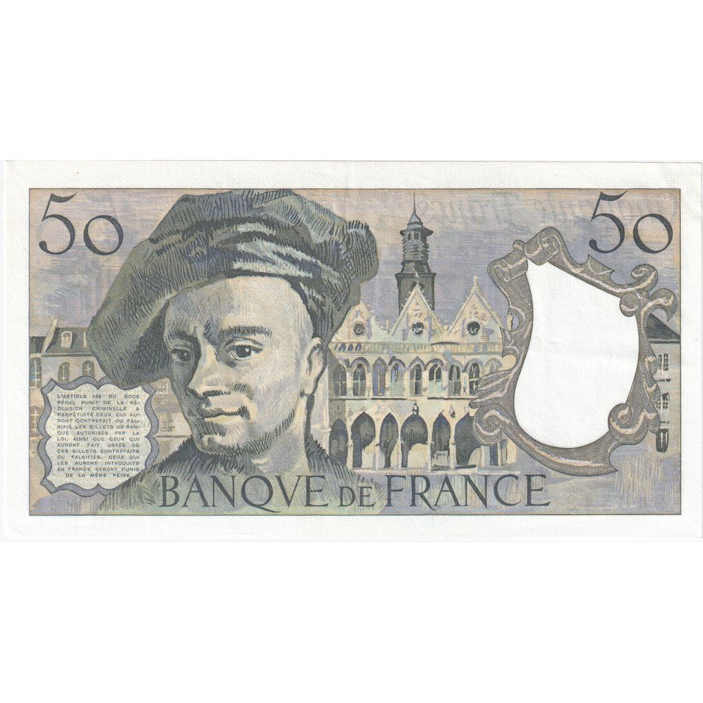 Francia, 50 Francs, Quentin de La Tour, W.2, SPL