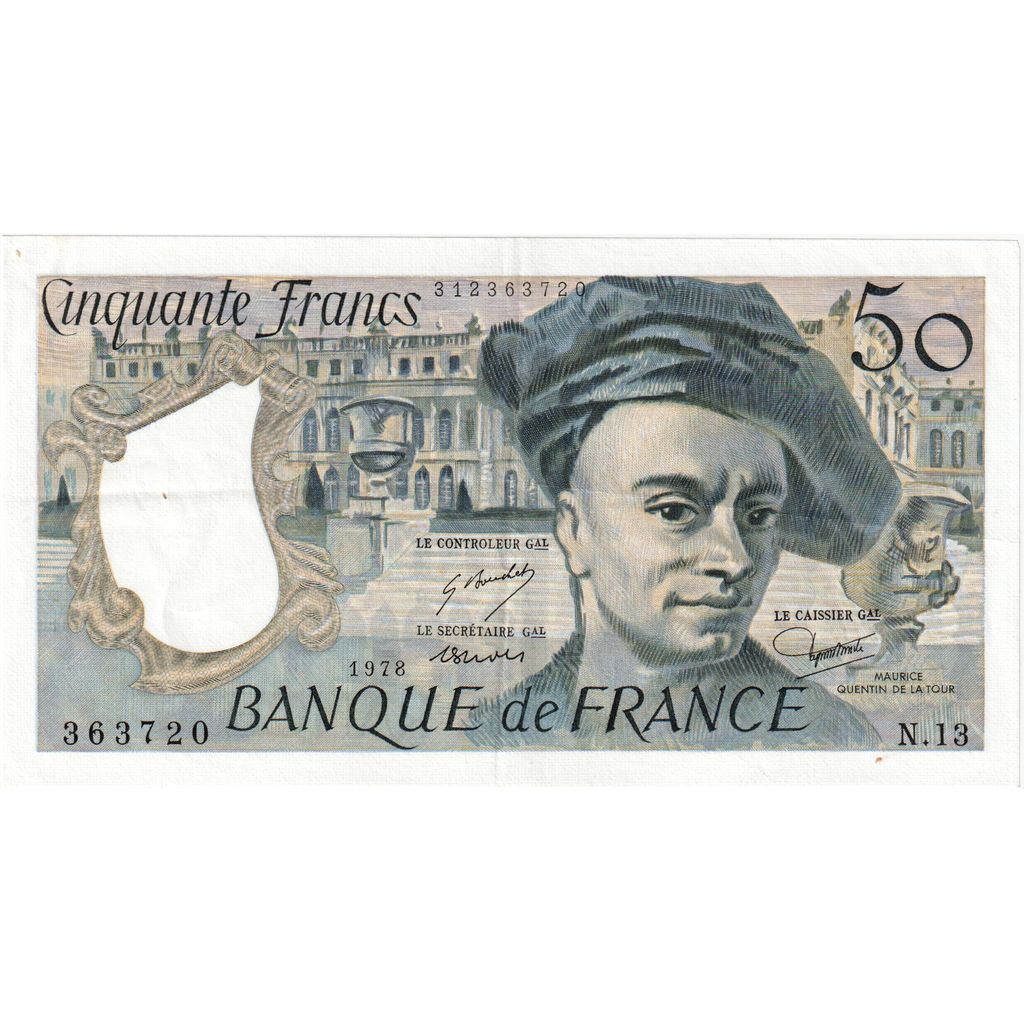 France, 50 Francs, Quentin de La Tour, N.13, AU(50-53)