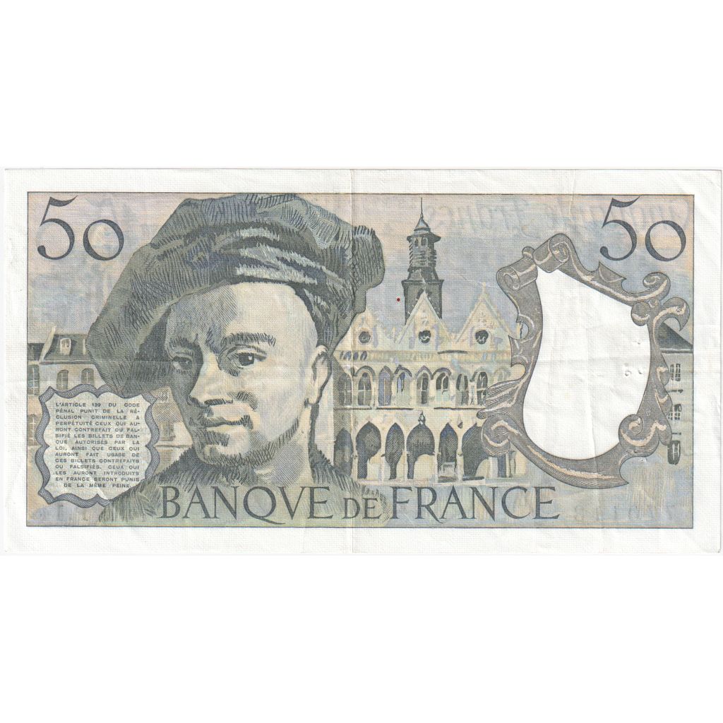 France, 50 Francs, Quentin de La Tour, P.14, TTB