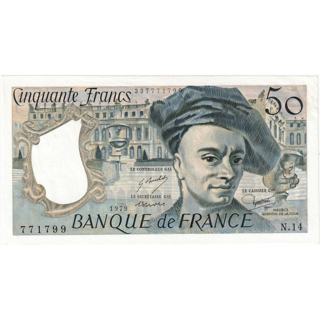 Francia, 50 Francs, Quentin de La Tour, N.14, FDS