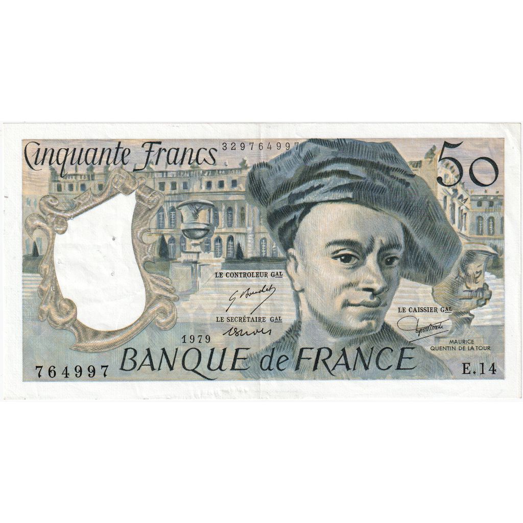 Francia, 50 Francs, Quentin de La Tour, E.14, MBC