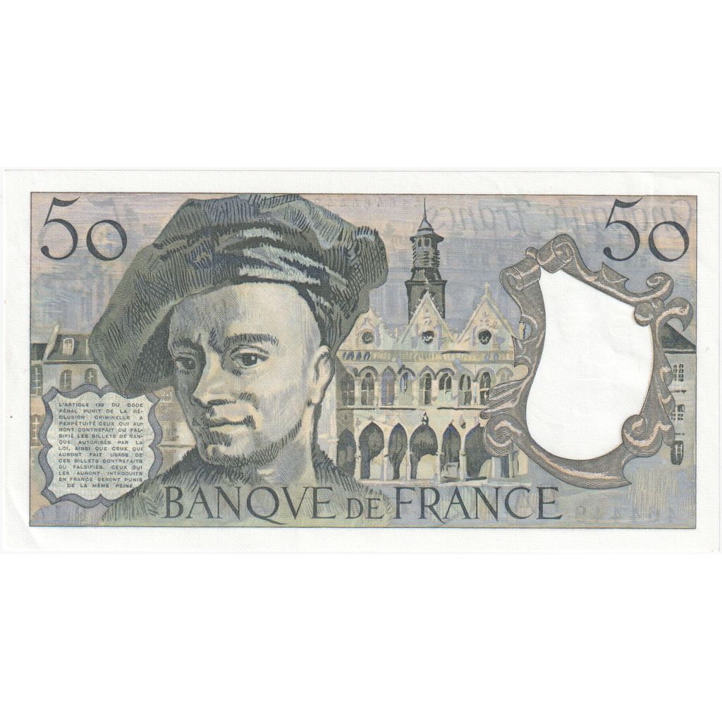 France, 50 Francs, Quentin de La Tour, R.17, UNC(65-70)