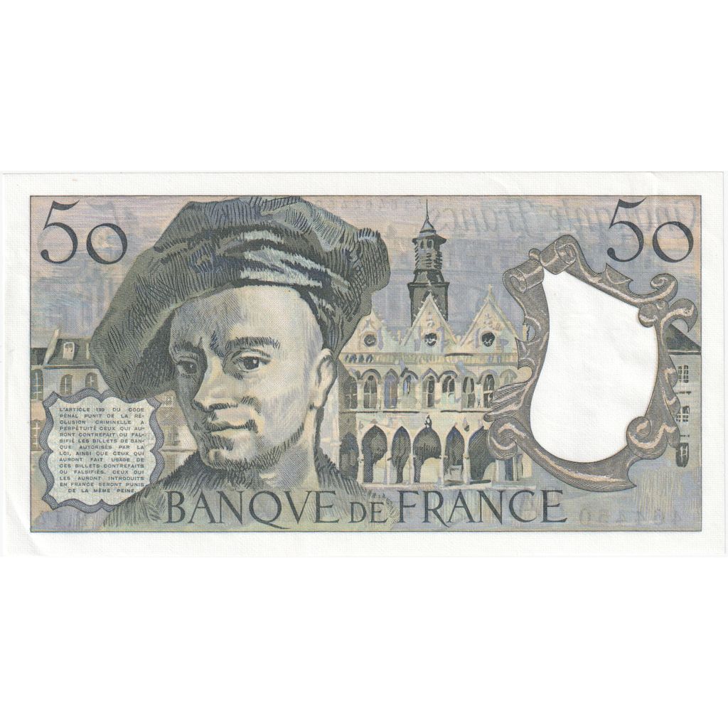 France, 50 Francs, Quentin de La Tour, R.17, UNC(65-70)