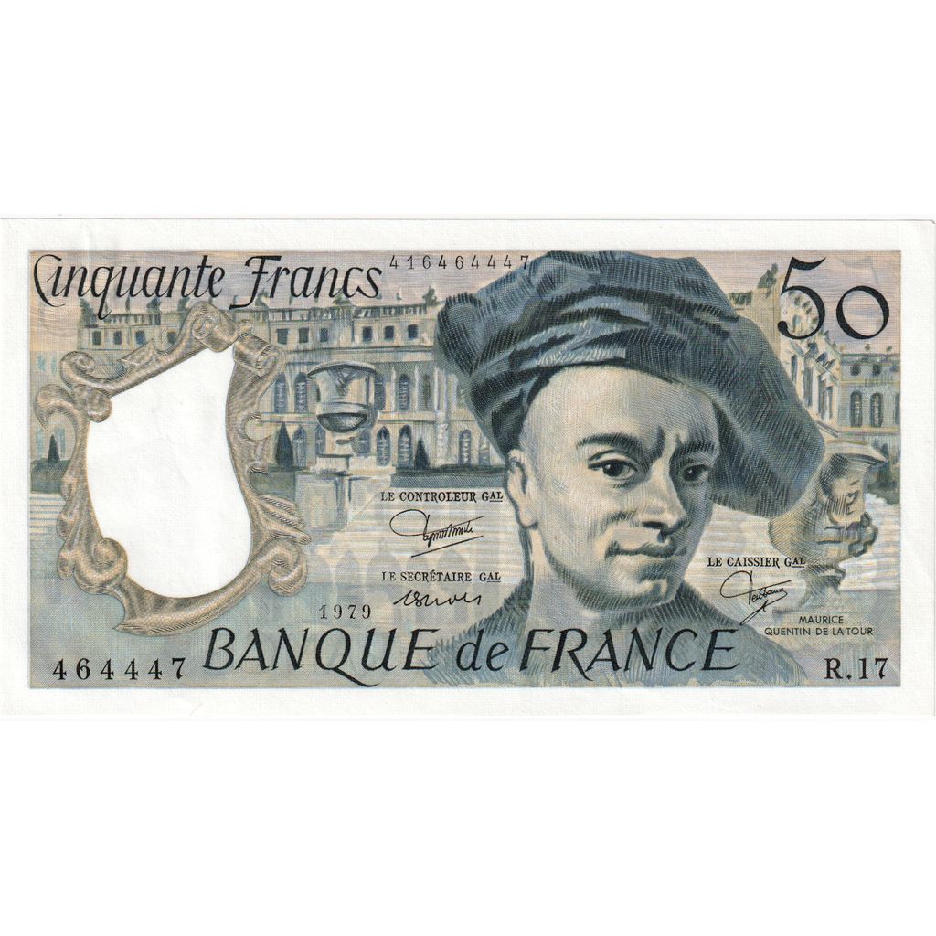 France, 50 Francs, Quentin de La Tour, R.17, UNC(63)