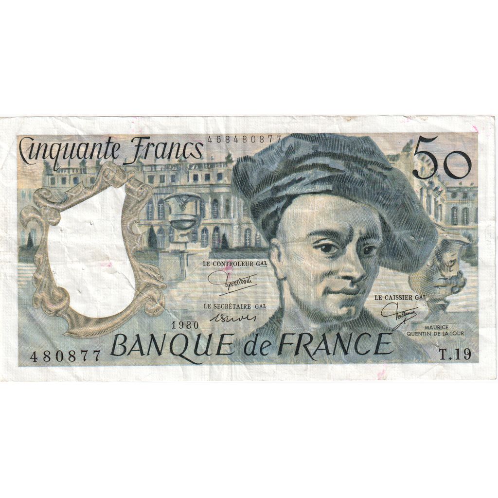 Francia, 50 Francs, Quentin de La Tour, T.19, BC+