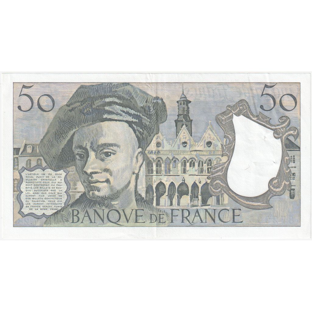 Francia, 50 Francs, Quentin de La Tour, V.28, MBC+