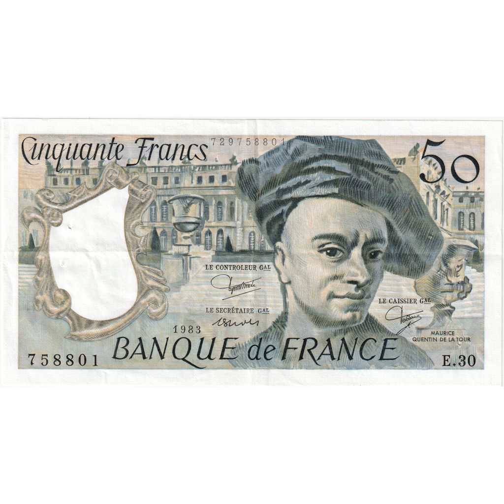 Francia, 50 Francs, Quentin de La Tour, E.30, MBC+