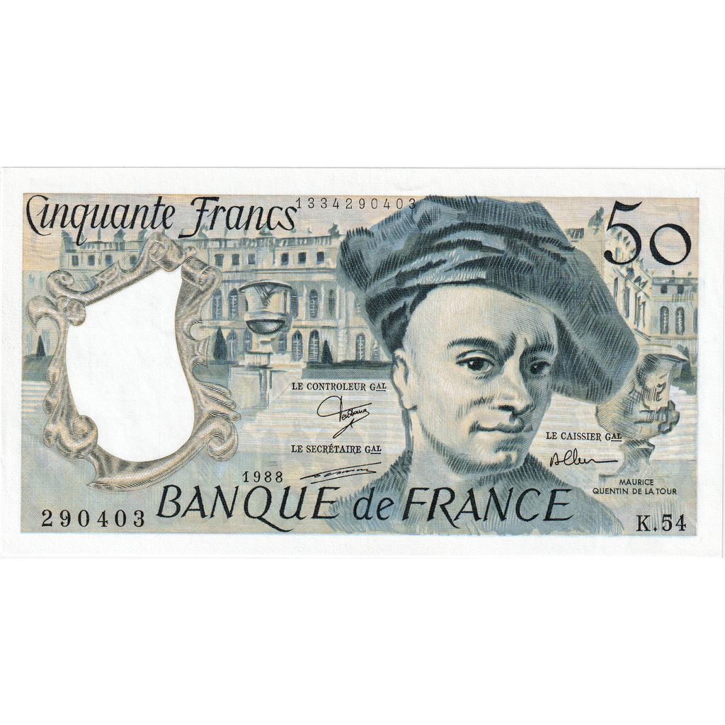 Francia, 50 Francs, Quentin de La Tour, K.54, UNC