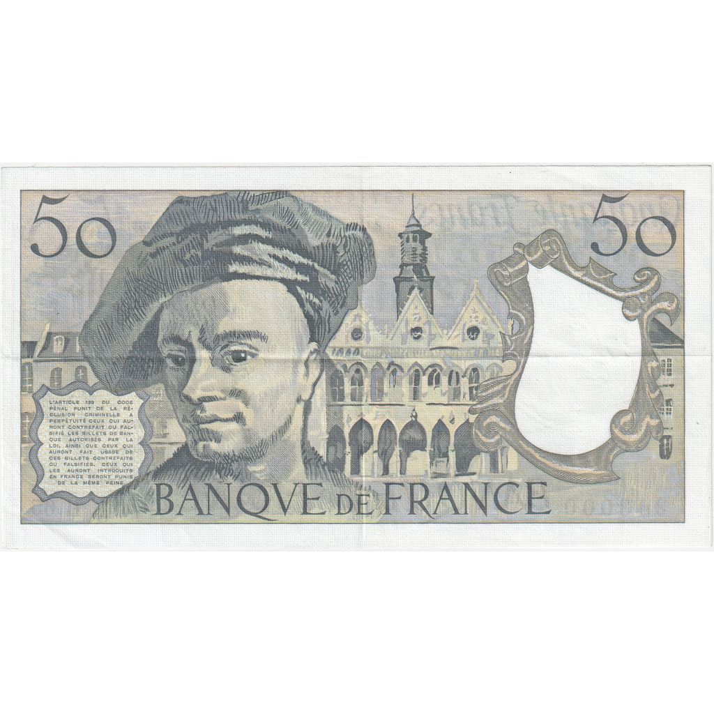 France, 50 Francs, Quentin de La Tour, H.65, EF(40-45)