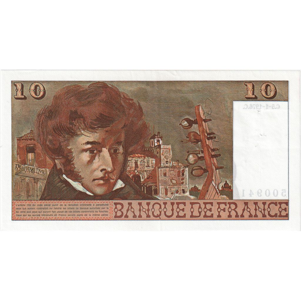 France, 10 Francs, Berlioz, 1976-01-05, P.285, SUP