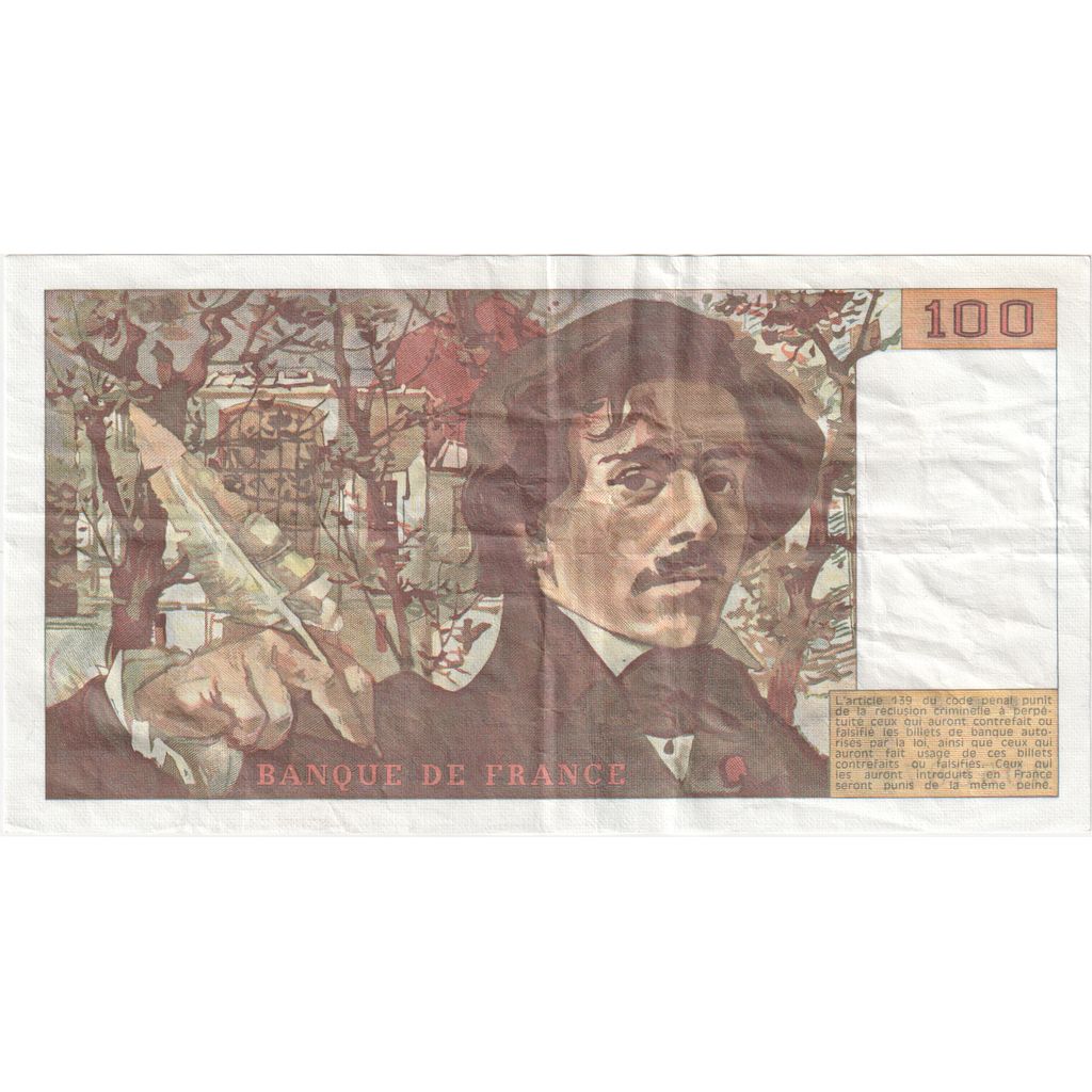 Francia, 100 Francs, Delacroix, Q.81, MBC
