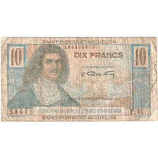 Saint Pierre and Miquelon, 10 Francs, F(12-15)