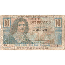 Saint Pierre and Miquelon, 10 Francs, F(12-15)