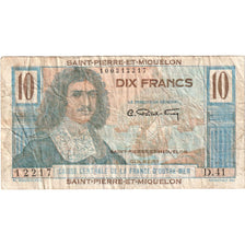 Saint Pierre e Miquelon, 10 Francs, MB