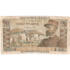 Saint Pierre and Miquelon, 20 Francs, A.81, F(12-15)
