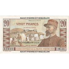 Saint Pierre and Miquelon, 20 Francs, M.25, UNC(63)