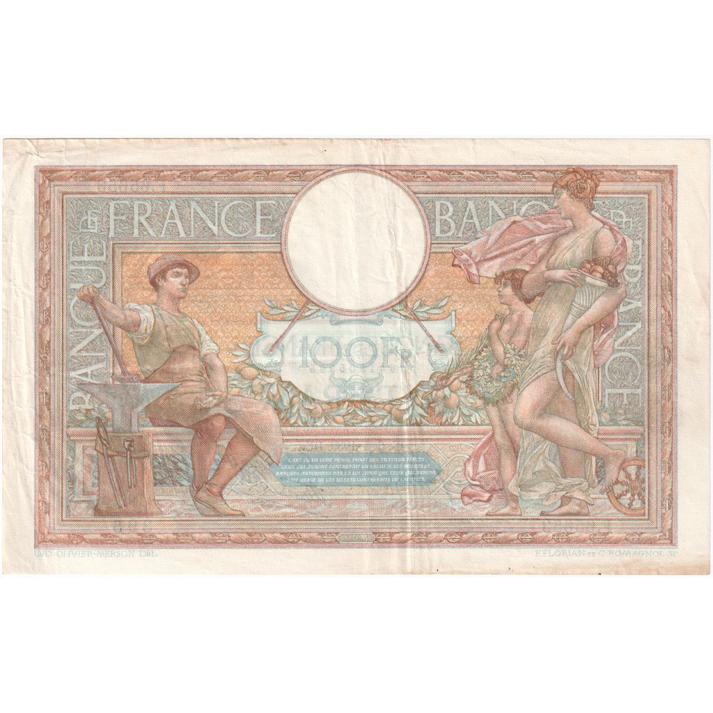Francia, 100 Francs, Luc Olivier Merson, 1939-04-06, F.65653, MBC