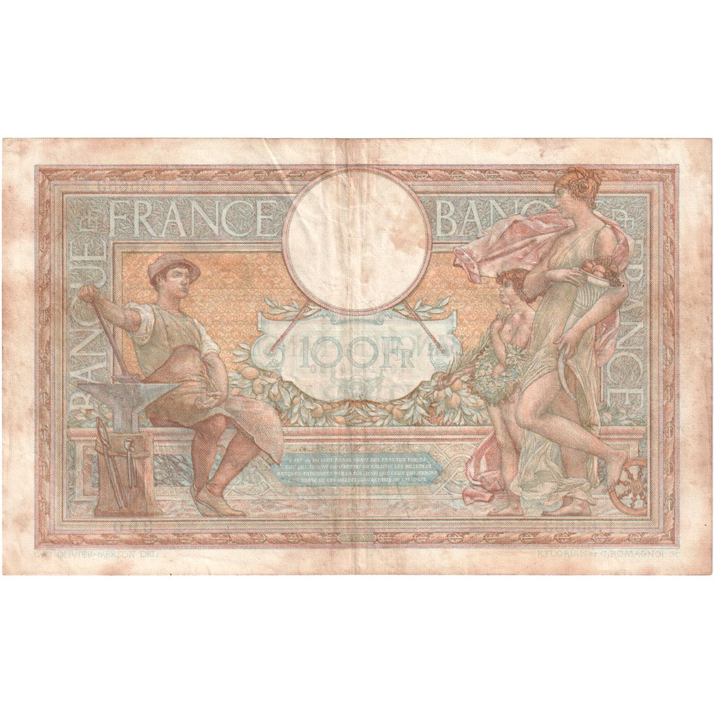 França, 100 Francs, Luc Olivier Merson, 1939-04-06, F.65653, EF(40-45)