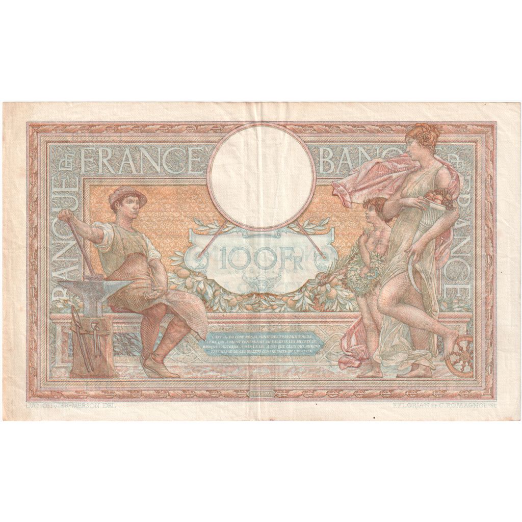 França, 100 Francs, Luc Olivier Merson, 1939-04-06, F.65653, EF(40-45)
