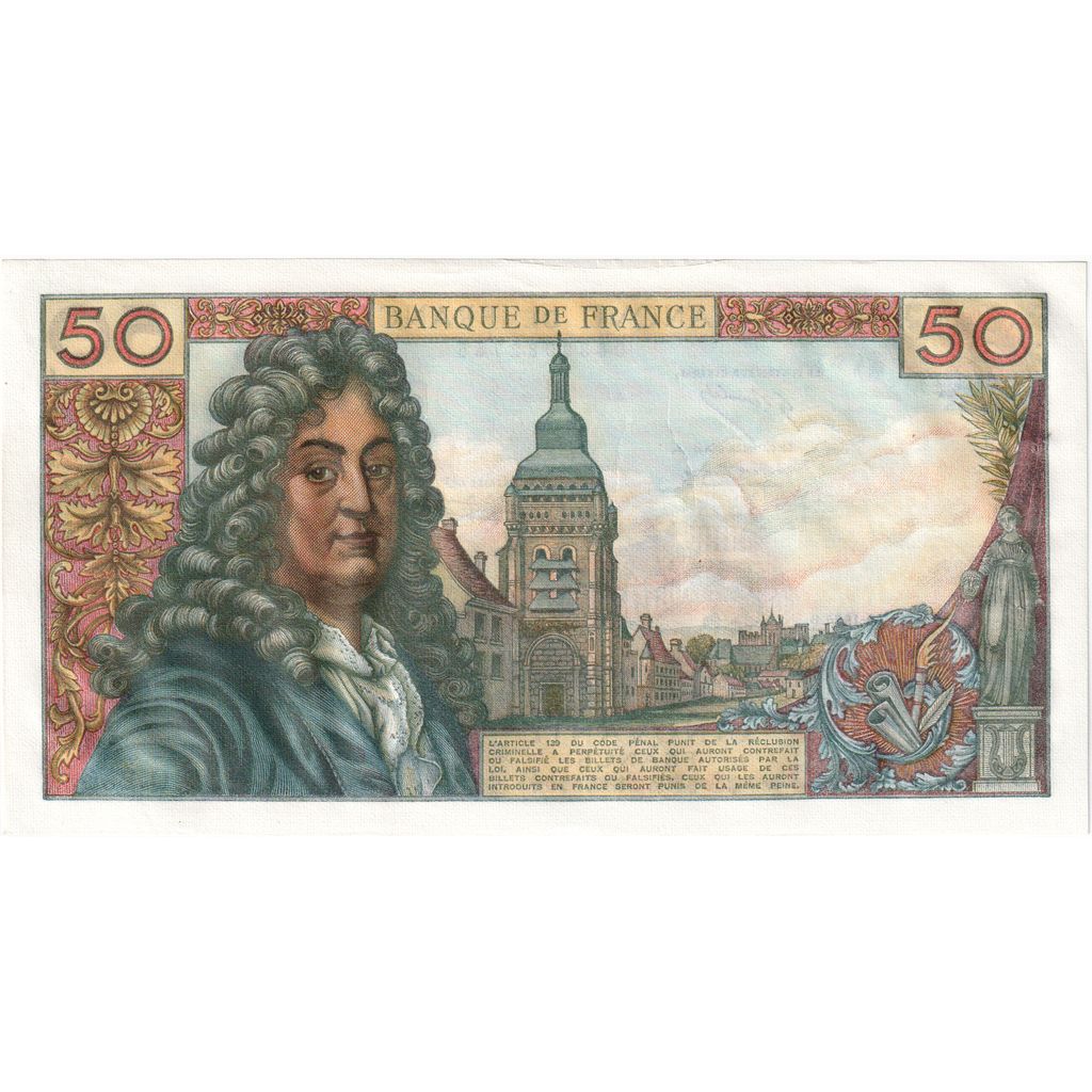 France, 50 Francs, Racine, 1974-10-03, Q.256, SPL