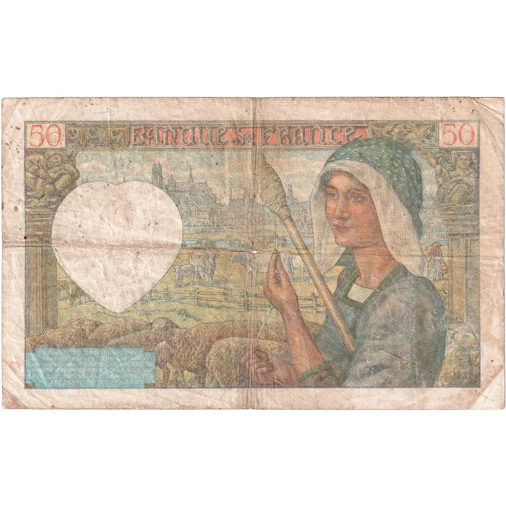 Francia, 50 Francs, Jacques Coeur, 1941-05-15, A.80, RC