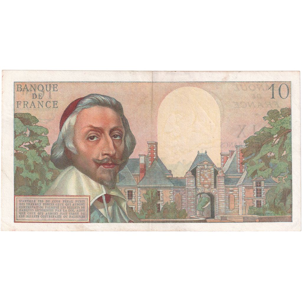 Francia, 10 Nouveaux Francs, Richelieu, 1960-09-01, A.121, MBC+